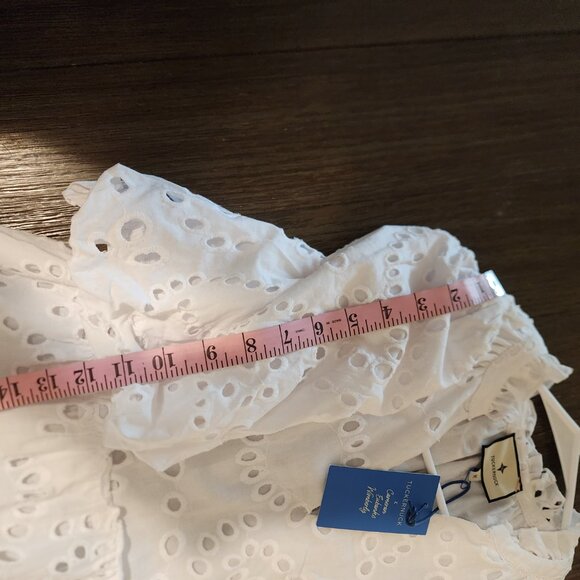 Tuckernuck X Cameran Eubanks Wimberly White Eyelet Palmer Dress NWT Med - Picture 4 of 11